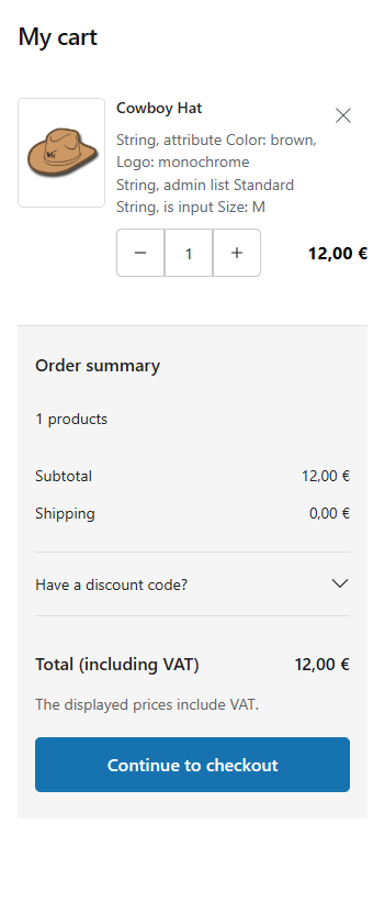 Premium Checkout Suite Cart stage stacked on a mobile viewport